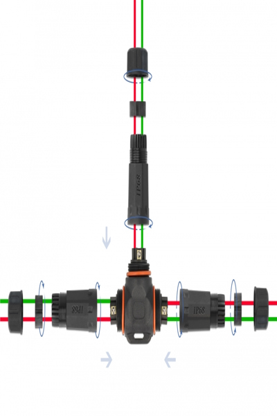 Delock Cable coupler - outdoor - 86916
