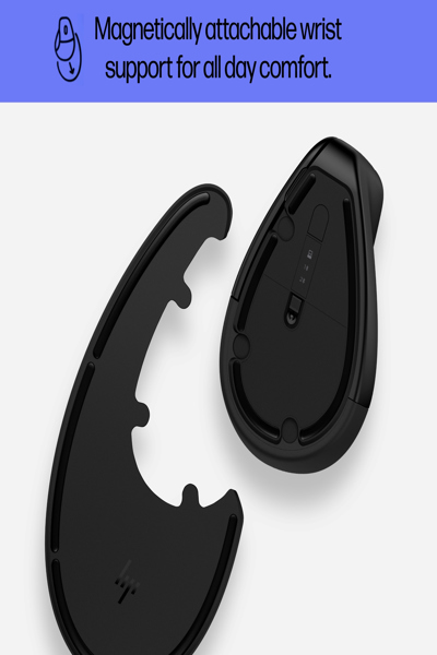 HP 920 Ergonomic Wireless Mouse: Right-hand, Vertical Design, 4000 DPI - 6H1A4AA