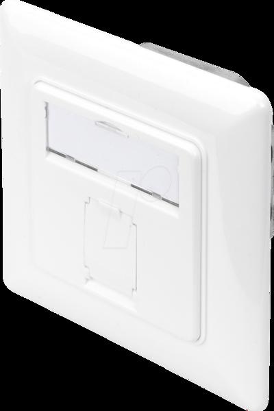 DIGITUS CAT 6A Klass EA Nätverksuttag, Designkompatibelt, Skärmat, Infälld montering - DN-9010/8-1