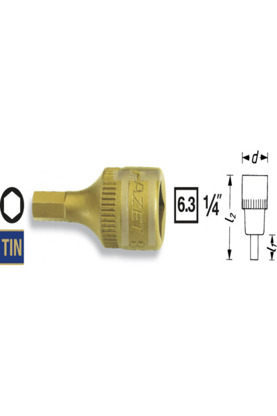 HAZET 8501-5 Acier chrome-vanadium (1 pièce)