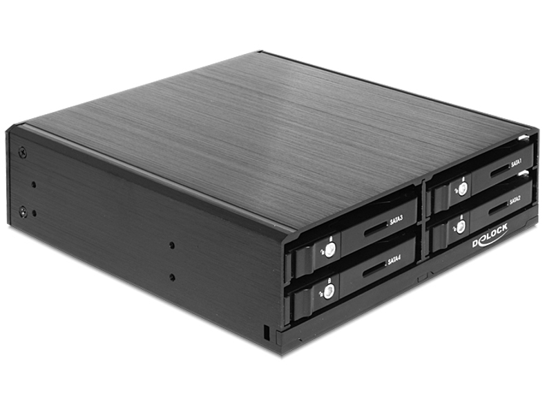 Delock 5.25" Mobile Rack for 4 x 2.5" SATA HDD / SSD - 47220