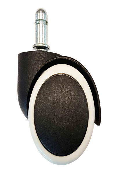 LC-Power LC-CASTERS-5BW - Castor wheels - LC-Power - with most gaming and office chairs - Black - White - Plastic - Rubber - 4.7 cm - LC-CASTERS-5BW