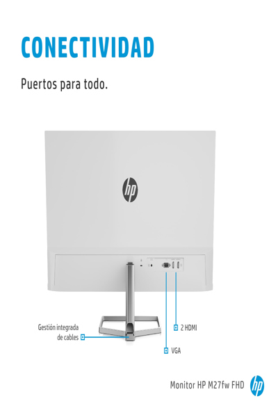 HP 27 L M27fw 27" bildskärm - 2H1A4AA#ABB