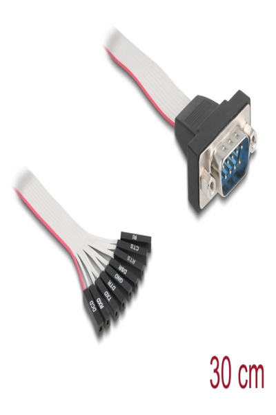 Delock Ribbon Cable RS-232 9 x Pin Female to D-Sub - 90853