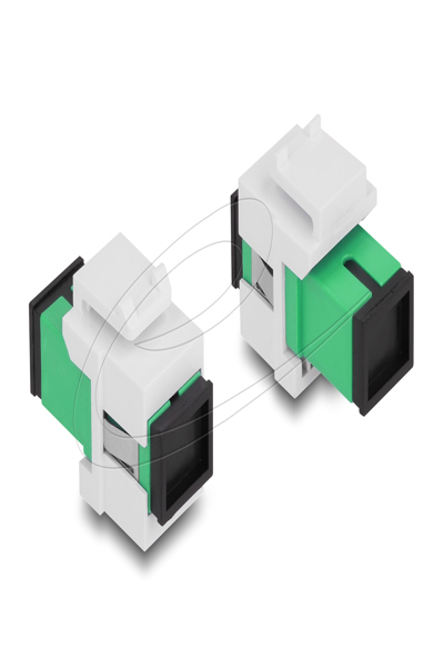 Delock Keystone Module SC Simplex Female Green/White - 87120