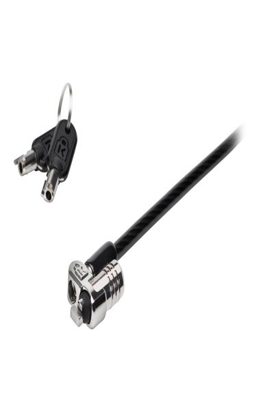 Kensington MicroSaver 2.0 Keyed Laptop Lock (25 Pack) - Master Keyed FT - Key - Steel - Black - Silver - K65042EUM
