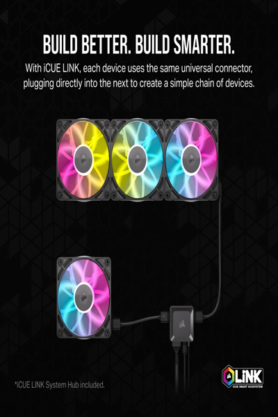 Corsair RX RGB iCUE LINK RX140 140mm Fan kit - CO-9051020-WW