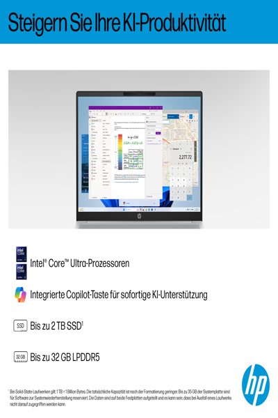 HP OMNIBOOK 5 LAPTOPAI 16-AF1154NG CORE ULTRA 5 NOTEBOOK - BZ8A1EA#ABD
