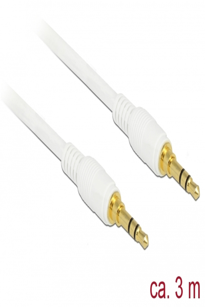 Delock Ljudkabel - mini-jack stereo 3,5 mm hane till mini-jack stereo 3,5 mm hane - 85552