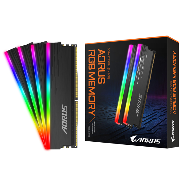 Gigabyte AORUS RGB - DDR4 - Kit - 16GB: 2 x 8GB - GP-ARS16G37D