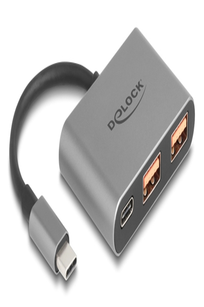 Delock USB Hub 10 Gbps mit Type-C zu 1 x+ 2 - 64337