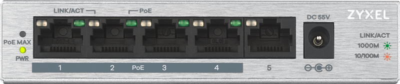 ZyXEL GS1005HP - Switch - Uadministrert - GS1005HP-EU0101F