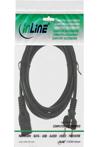 Câble d'alimentation en ligne 16 A CEE 7/7 vers C19 2 m