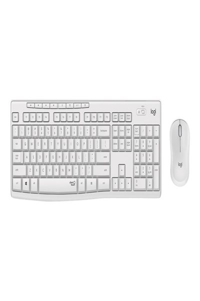 Logitech MK295 Silent Wireless Combo - Full-size (100%) - Wired - USB - QWERTY - White - Mouse included - 920-009821