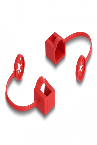 Delock Dammskydd - svart, vit, röd (50-pack) - 66973