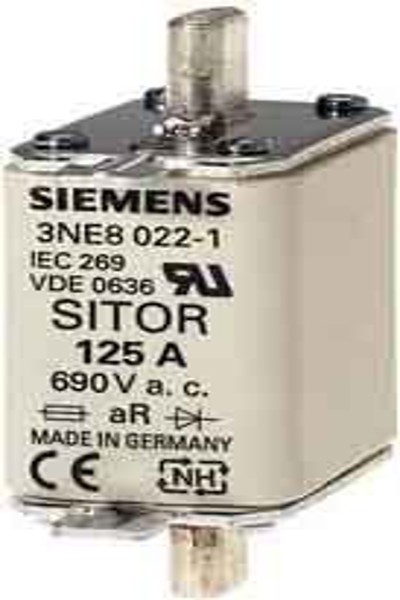 Siemens Sitor fuse link 125A 690VAC G00 a