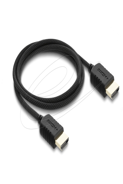 Delock Coaxial High Speed HDMI Cable 8K 60 Hz 48 Gbps with Braided Sheath - Cable - Digital/Display/Video - 81681
