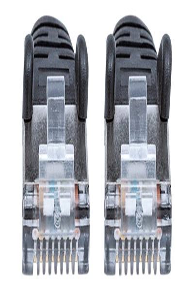 Intellinet nätverkspatchkabel Cat6A 2m svart - 318785