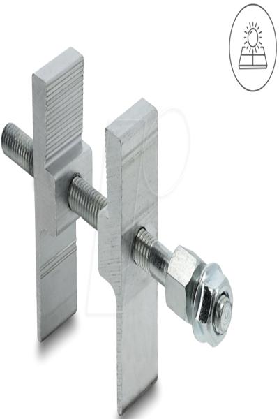 Delock Clamp for Animal Deterrent Barrier Pigeon Deterrent Photovoltaic Solar Modules - 90997