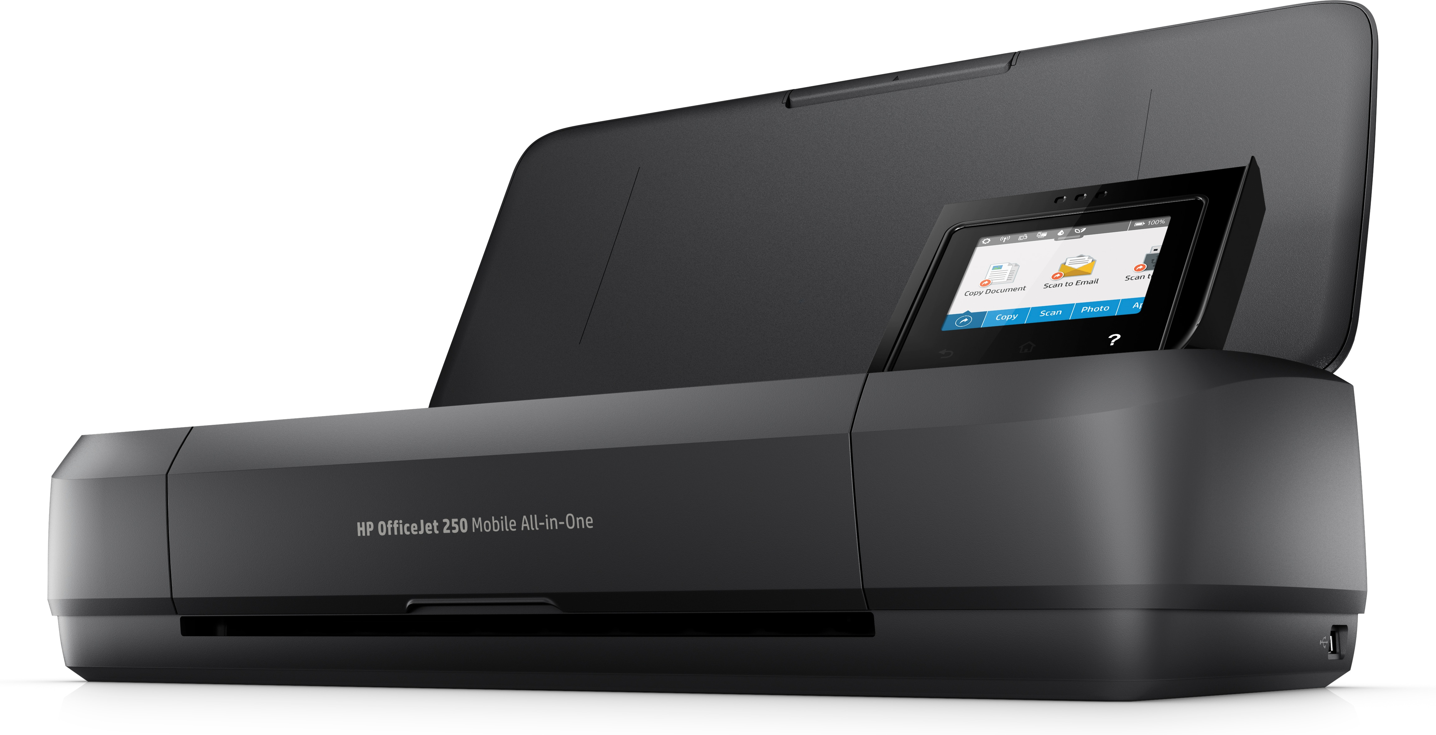 HP OfficeJet 250 Mobile All-in-One Printer - Print - copy - scan - 10-sheet ADF - Thermal inkjet - Colour printing - 4800 x 1200 DPI - A4 - Direct printing - Black - CZ992A