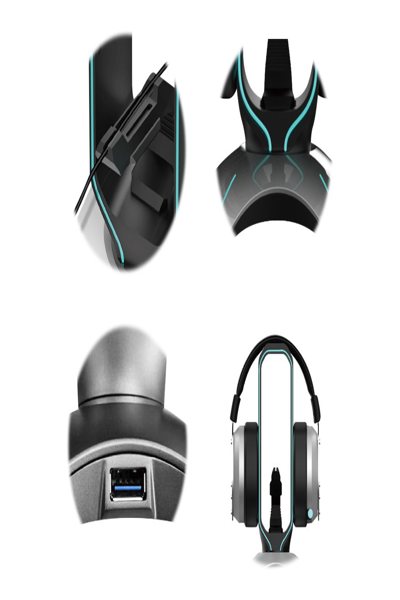 LC-Power LC-HUB-HEAD-BUNGEE hub - LC-HUB-HEAD-BUNGEE