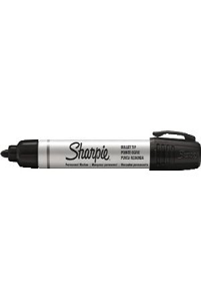 Dymo Permanentmarker Metallschaft S Rundspitze schw.12Stk