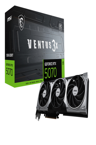 MSI GeForce RTX 5070 12G VENTUS 3X OC - GEFORCE RTX 5070 12G VENTUS 3X OC