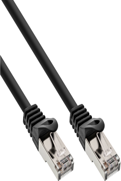 InLine 30pcs. Bulk-Pack Patch cable - SF/UTP - Cat.5e - black - 3m - B-72503S