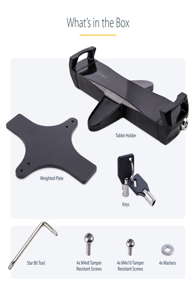 StarTech.com VESA Mount Adapter for Tablets 7.9-12.5 inch - TABLET-VESA-ADAPTER