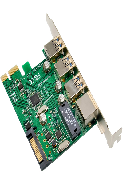 InLine Gigabit USB 3.2 Combo Card PCIe x1 - 51125R