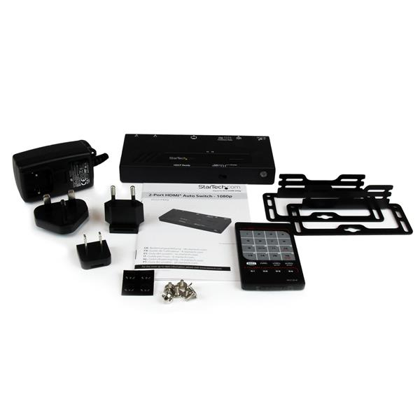 StarTech 2 Port HDMI Switch Auto IR Remote 1080p - VS221HDQ