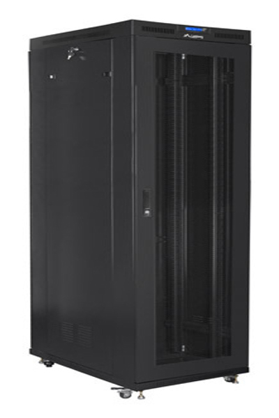 Lanberg 19" 800X1000 SCHWARZ LCD PERFORIERTE TÃƒÅ“R RACK EI