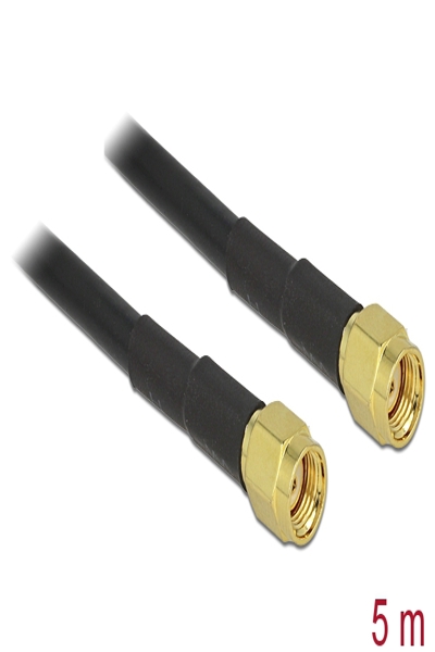 Delock Antennkabel - RP-SMA (hane) till RP-SMA (hane) - 88657