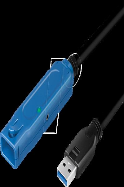 LogiLink 20m USB-A 3.2 förlängningskabel - UA0400
