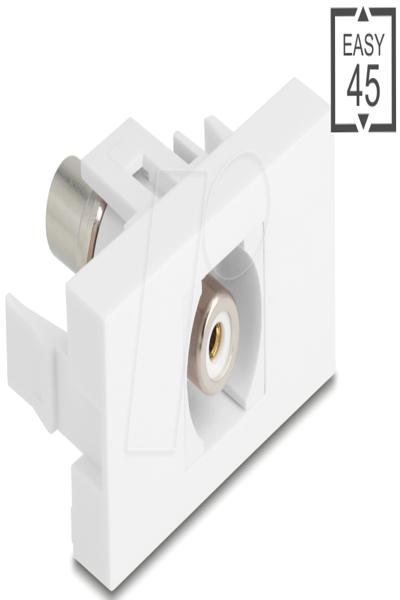 Delock Easy 45 Modul Buchse zu Cinch weiÃƒÅ¸ - 90858