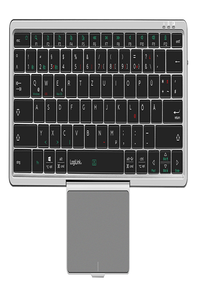 LogiLink Multi-Device-Tastatur BT 5.1 m. Trackpad - ID0214