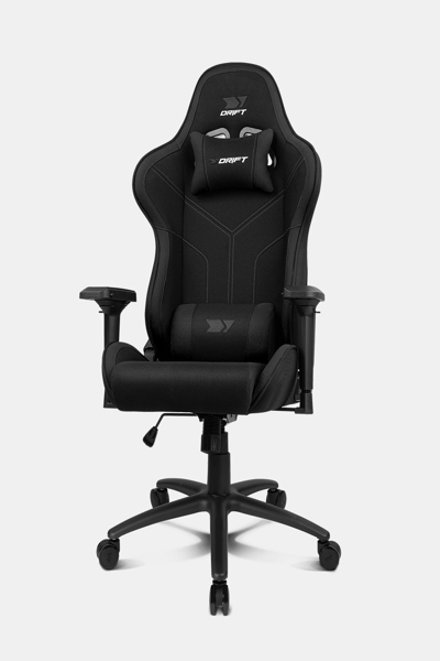Drift DR110BK - Fauteuil gaming - 150 kg - Assise rembourrée - Dossier rembourré - Noir - Métal