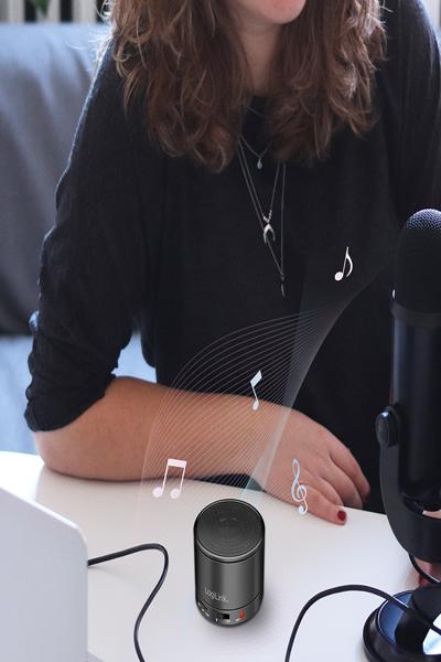 LogiLink SP0062 Bluetooth-högtalare med MP3 & FM-radio - SP0062