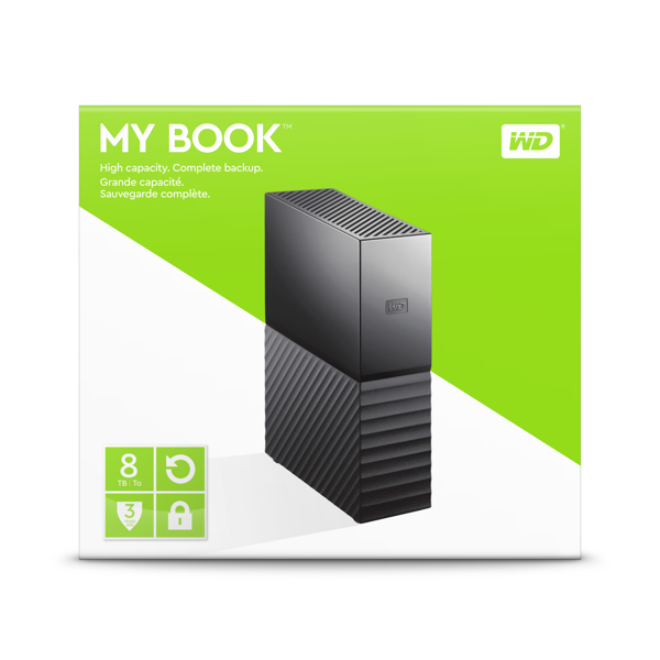 WD My Book WDBBGB0080HBK Hårddisk 8TB - WDBBGB0080HBK-EESN