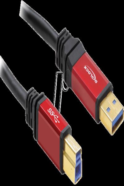 Delock Premium - USB-kabel - USB typ A (hane) till USB typ B (hane) - 82757