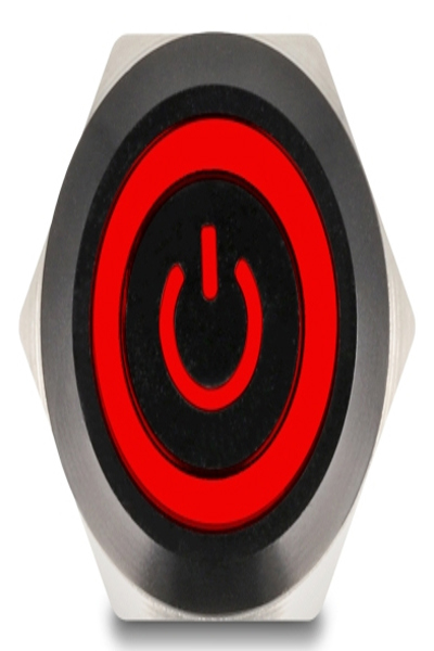 Delock Push Button Switch 12 V 5 x Solder