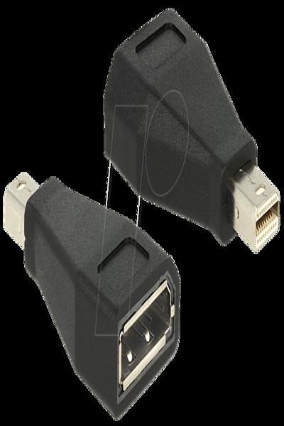 Delock DisplayPort-adapter - Mini DisplayPort (hane) till DisplayPort (hona) - 65238