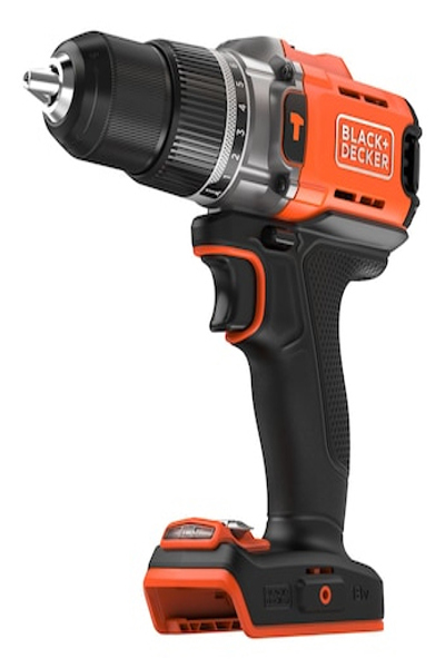 Black & Decker BCD383XN-XJ, pistolgrepsdrill, oransje, 1,3 cm, batteri, 2 Ah, 18 V - BCD383XN-XJ