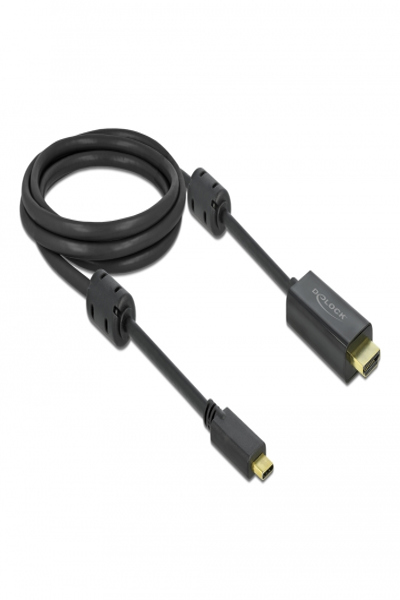 Delock Video-/ljudkabel - 24-stifts USB-C-hane till HDMI-hane - 85970