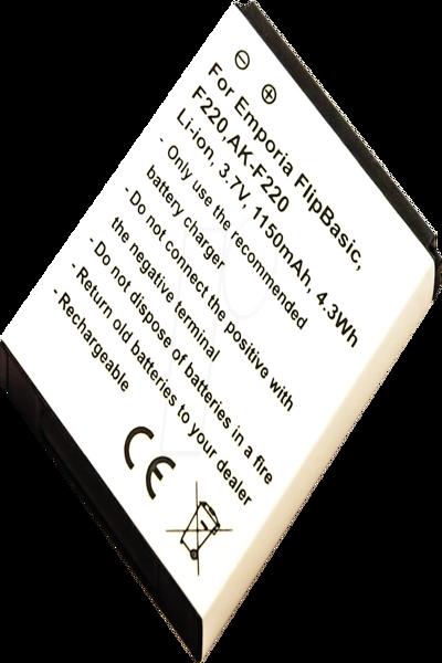Batterie de remplacement Frei Battery 10293 Emporia F220 FLIP basic Li-Ion 1150