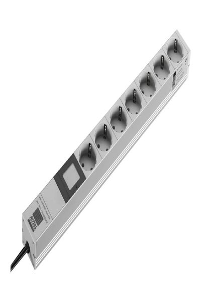 Rittal DK 7240.301 - 3 m - 7 AC outlet(s) - Indoor - Type D - Gray - 230 V