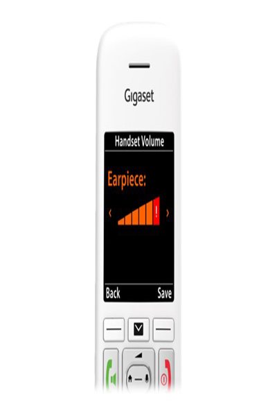 Gigaset E390A White Cordless Phone with Answering Machine