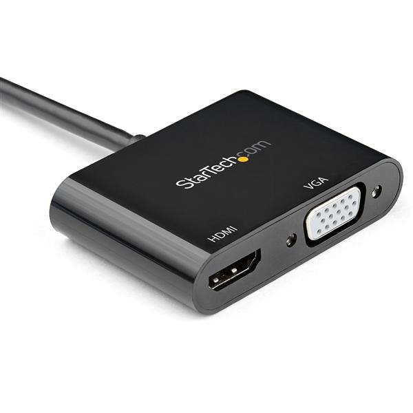 StarTech DisplayPort to HDMI VGA Adapter 4K 60Hz - DP2VGAHD20