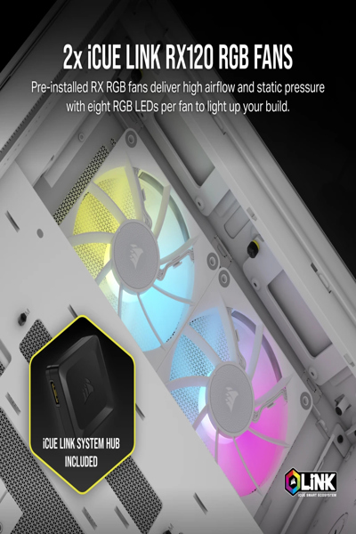 Corsair 2500X LINK Micro-ATX Chassi Vit - CC-9011268-WW
