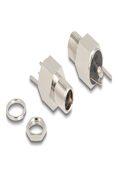 Delock Strömkontakt - DC-jack 5,5 mm x 12 mm (ID: 2,5 mm) (F) skott - 90188